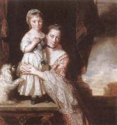 Sir Joshua Reynolds The Countess Spencer with her Daughter Georgiana France oil painting artist
